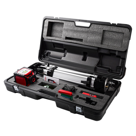 Комплект ротационного нивелира с раздвижным штативом RGK SP-100G COMBO купить по низкой цене | МАКСПРОФИТ