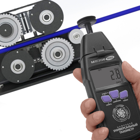 Контактный/Лазерный фототахометр МЕГЕОН 18003 купить по низкой цене | МАКСПРОФИТ