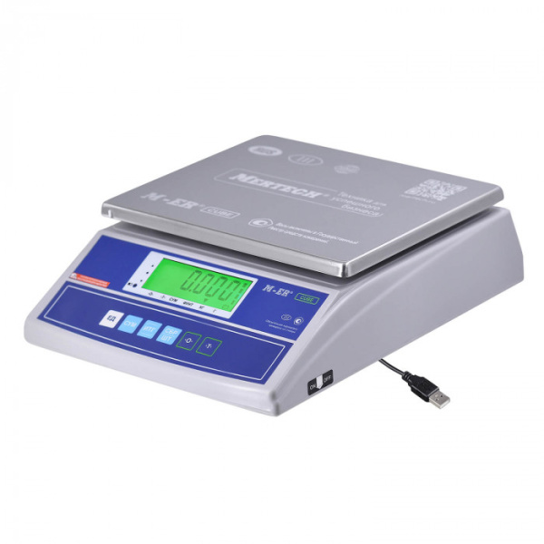 Фасовочные настольные весы M-ER 326 AF-6.1 "Cube" LCD USB (двойной дисплей) купить по низкой цене | МАКСПРОФИТ