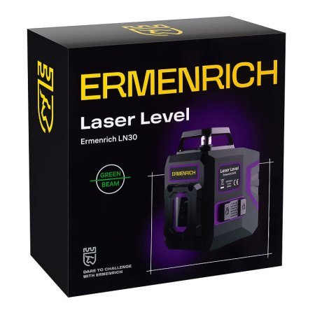 Лазерный уровень Ermenrich PLUS LN30, фиолетовый купить по низкой цене | МАКСПРОФИТ