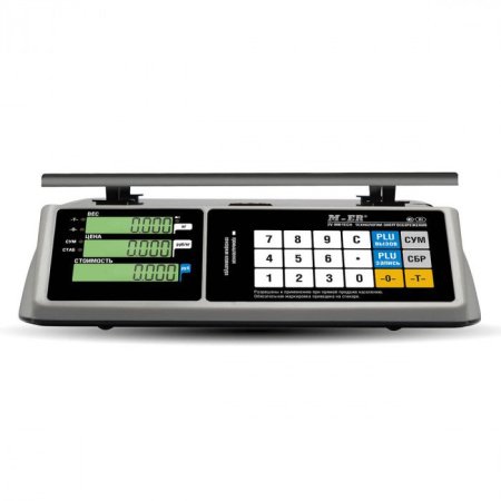 Торговые настольные весы M-ER 328 AC-32.5 "TOUCH-M" LCD RS232 и USB с поверкой купить по низкой цене | МАКСПРОФИТ