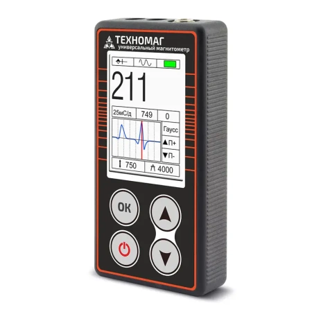 Универсальный магнитометр Техно-НДТ ТЕХНОМАГ с преобразователем П-1М тесламетра и образцом купить по низкой цене | МАКСПРОФИТ