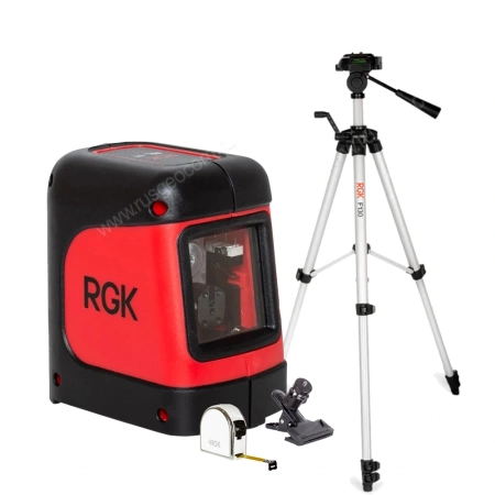 Комплект: лазерный уровень RGK ML-11 + штатив RGK F130 рулетка RGK RM3 купить по низкой цене | МАКСПРОФИТ