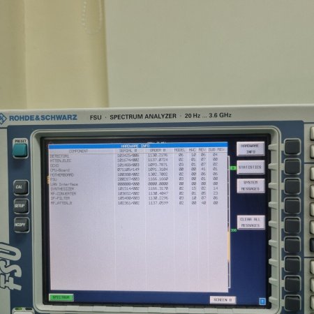 Анализатор спектра Rohde & Schwarz FSU3 (демонстрационный) купить по низкой цене | МАКСПРОФИТ